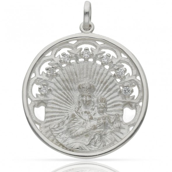 Medalla Virgen del Carmen plata 
