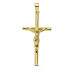 18K CRUZ CON CRISTO HUECA 32X16 MM