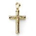 18K CRUZ CON CRISTO HUECA 24X15 MM