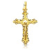 18K CRUZ CON CRISTO TALLADA 27X17 MM