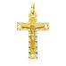 18K CRUZ CON CRISTO TALLADA 35X22 MM