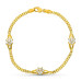 18K PULSERA ORO AMARILLO COMUNION CIRCONITAS